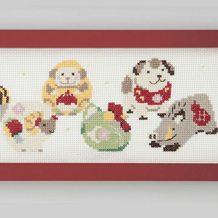 クロスステッチフレーム＜十二支＞ | リバティ 生地、編み物、刺繍