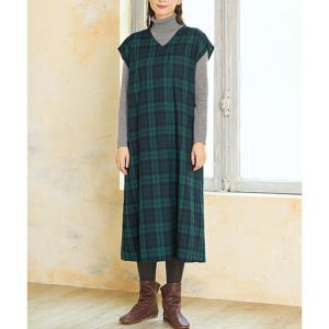 ウエストギャザーワンピース（型紙） | リバティ 生地、編み物、刺繍