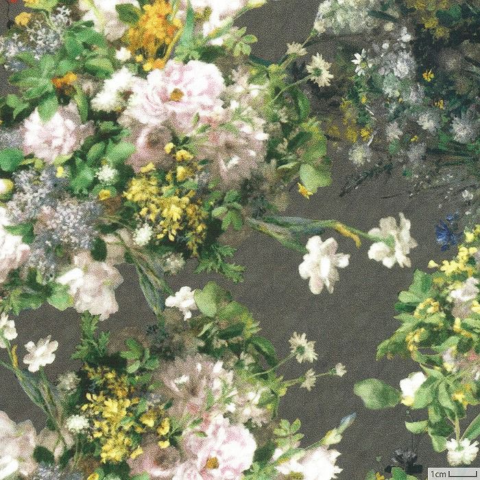 シルキーローン クロード・モネ 睡蓮とアイリス＜01B＞生地 ホビーラ