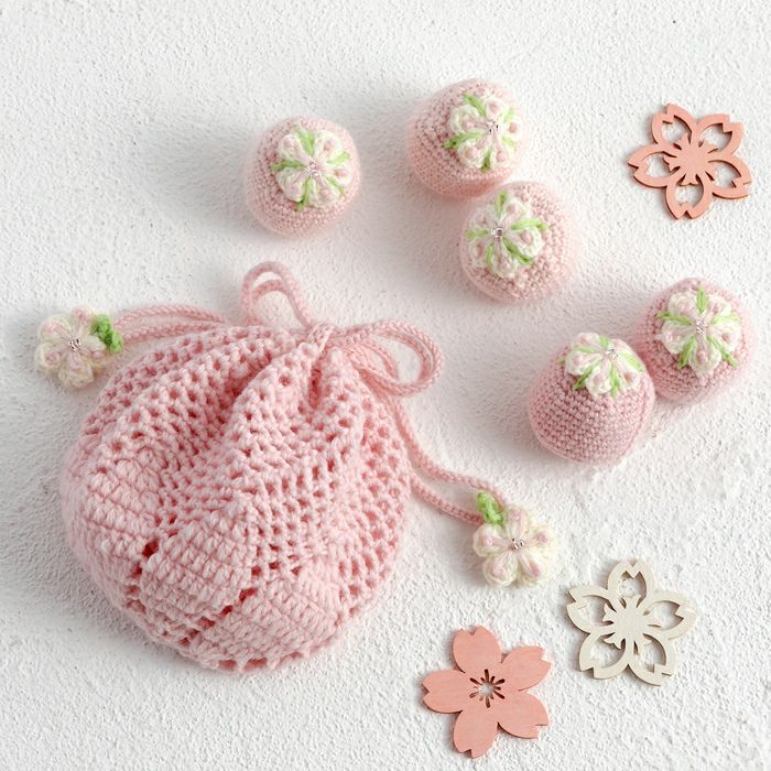 フラワースプレッド（編み物 材料セット） | リバティ 生地、編み物