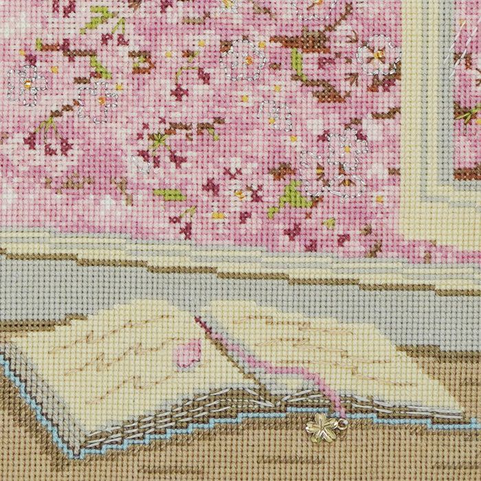 12/19予約】クロスステッチフレーム＜さくらの見える部屋＞ | リバティ