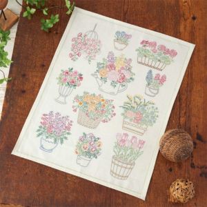 ステッチクロス・モチーフクロス | リバティ 生地、編み物、刺繍