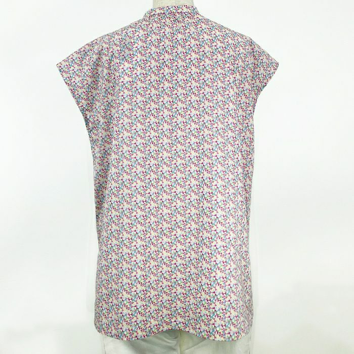 リバティプリント フレンチブラウス＜Mサイズ＞12Bの裏面画像