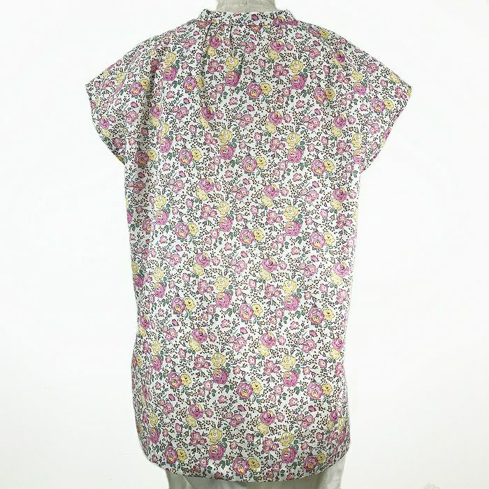 リバティプリント フレンチブラウス＜Mサイズ＞12Iの裏面画像