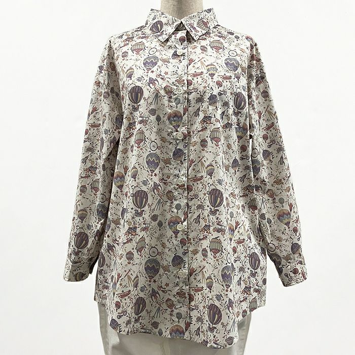 新品 ホビーラホビーレ リバティ ブラウス L リバティプリント シャツブラウス（長袖）＜Lサイズ＞32G | リバティ
