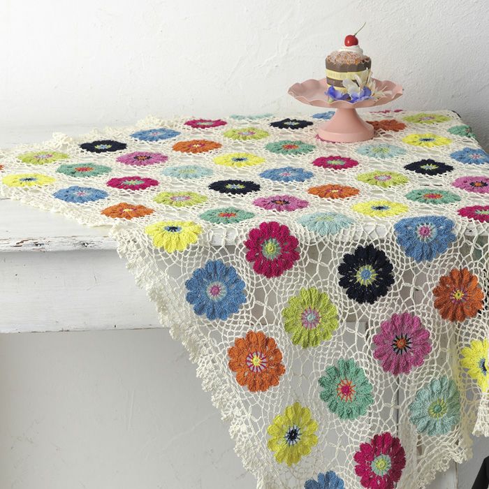 チューリップのブランケット（編み物 材料セット） | リバティ 生地