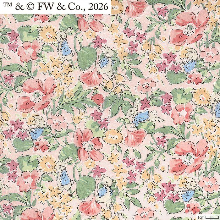 リバティプリント ポピー・アンド・オネスティ・ピーター＜01P＞生地 （ホビーラホビーレオリジナル）2026SS