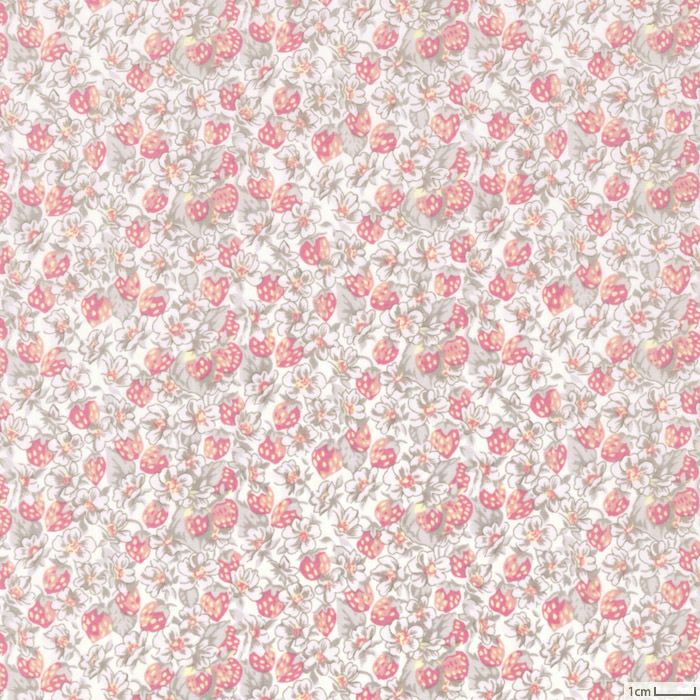 リバティプリント ルビー＜01X＞生地 （ホビーラホビーレオリジナル
