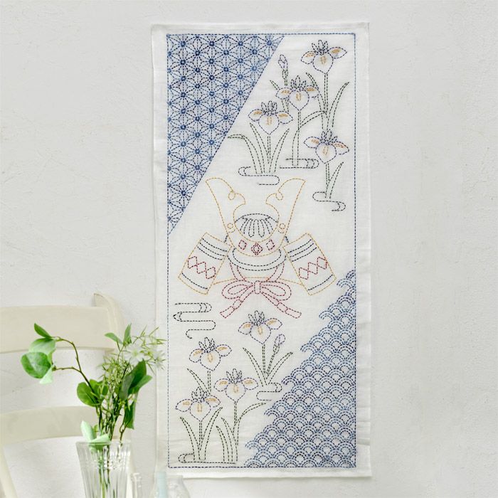 刺し子クロス 満開の桜 | リバティ 生地、編み物、刺繍、刺し子のこと