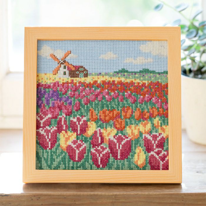 クロスステッチフレーム＜雛段飾り＞ | リバティ 生地、編み物、刺繍