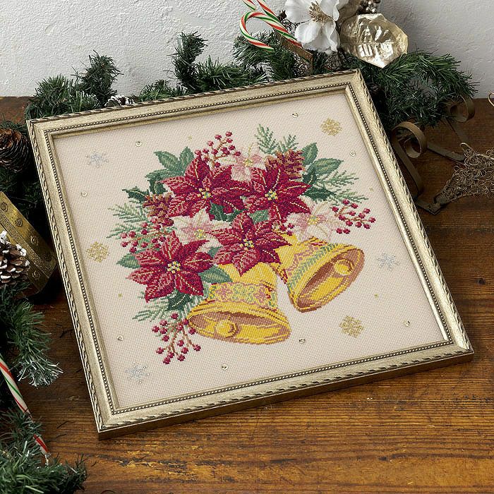 完成品】クロスステッチタペストリー＜ラベンダー＞ | リバティ 生地